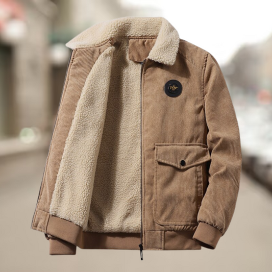 Men - Corduroy Jacket - Classic Style - Durable Fabric - Casual Outerwear