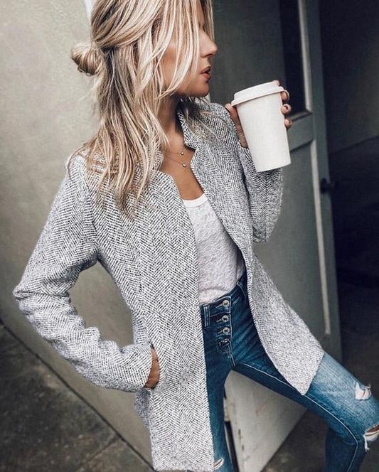 Casual long sleeve blazer