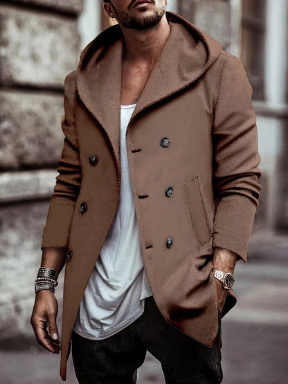 Jacket With Hood and Long Sleeves