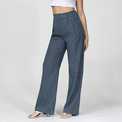 Women's High-Waisted Flared Trousers – Elegant Fit, Stylish Design, Perfect for Casual and Formal Looks