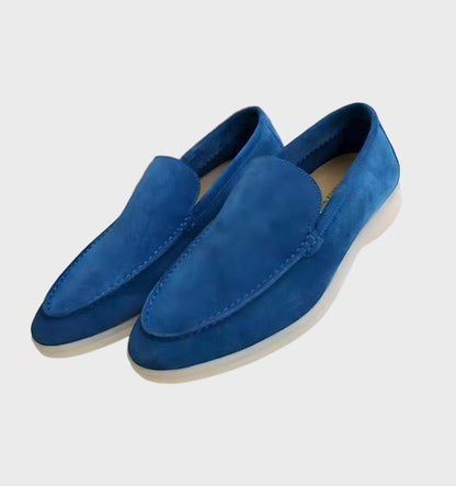 Stylish leather men's loafers