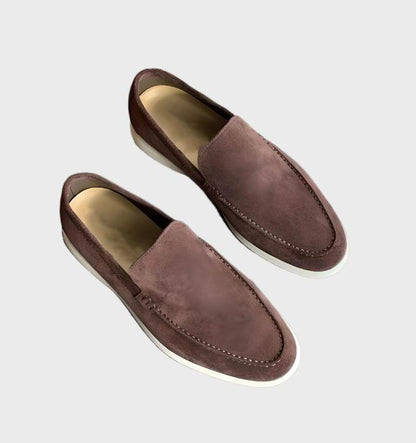 Stylish leather men's loafers